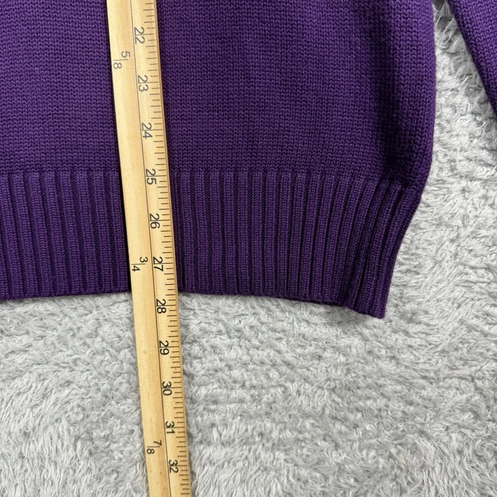 Polo Ralph Lauren Men's Medium Knit Sweater Exclusive Of‎ Decoration Purple